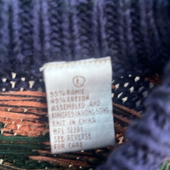 Vintage Northern Isles Men’s Knit Crewneck sweater size Large - Picture 4 of 6